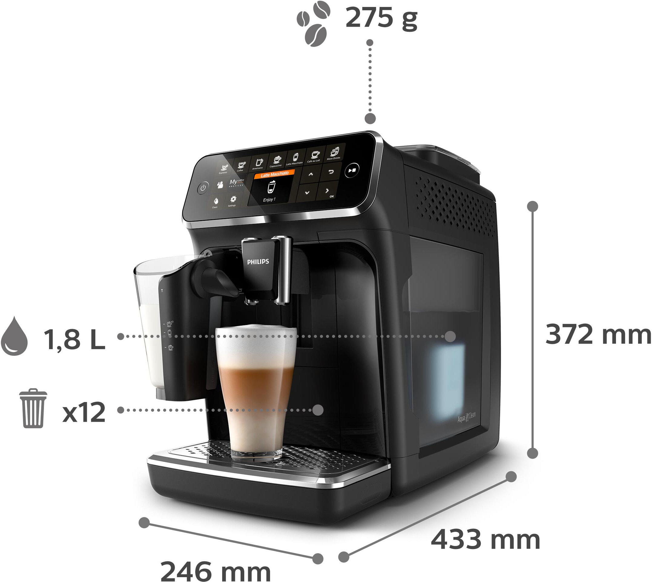 Wypozyczalnia Ekspres do kawy PHILIPS 4300 Latte Go 1